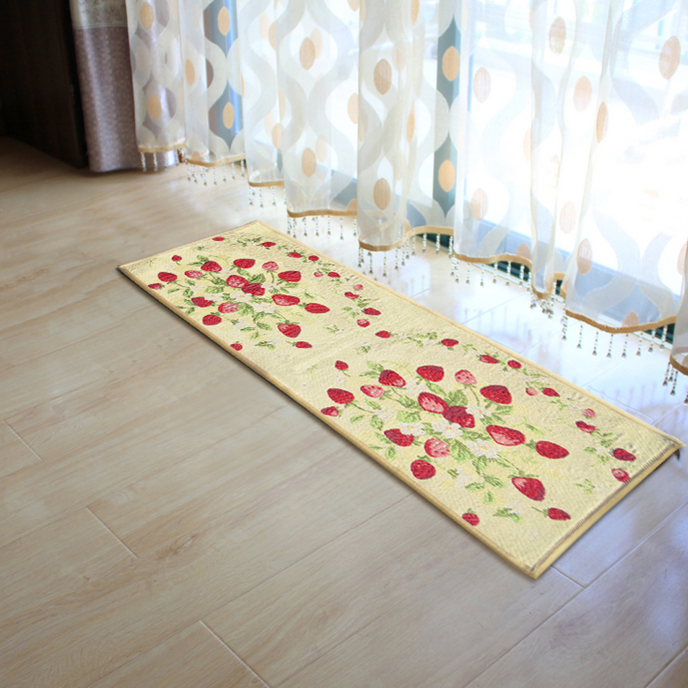 yazi Strawberry String Fabric Non-slip Kitchen Mat Rug,48x18 Inches - Image 2