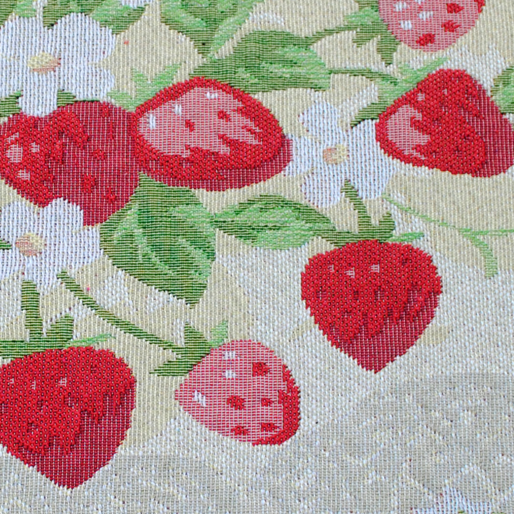 yazi Strawberry String Fabric Non-slip Kitchen Mat Rug,48x18 Inches - Image 4