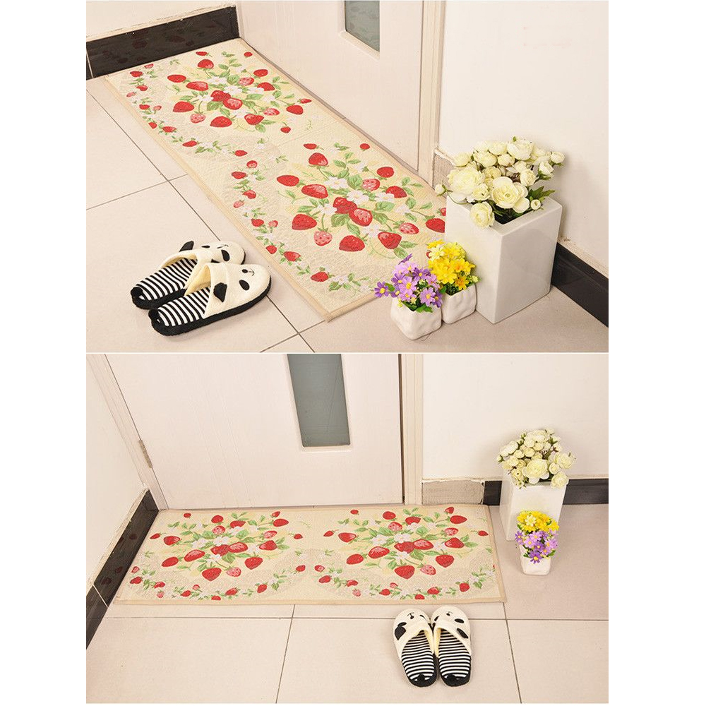 yazi Strawberry String Fabric Non-slip Kitchen Mat Rug,48x18 Inches - Image 6