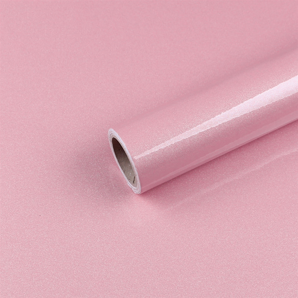 yazi Gloss Self Adhesive Vinyl Kitchen Cupboard Door Cover Drawer Wardrobe Contact Paper,24x98 Inch,Pink - Image 4