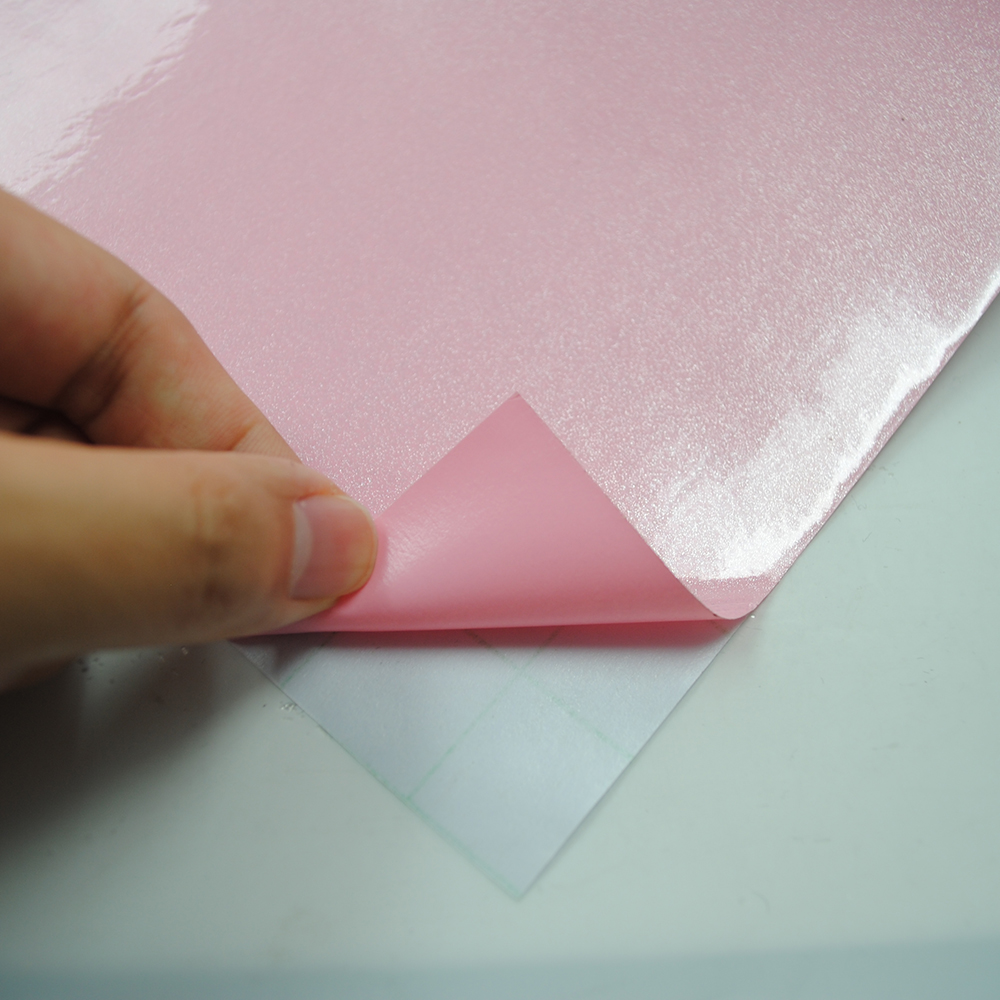 yazi Gloss Self Adhesive Vinyl Kitchen Cupboard Door Cover Drawer Wardrobe Contact Paper,24x98 Inch,Pink - Image 5