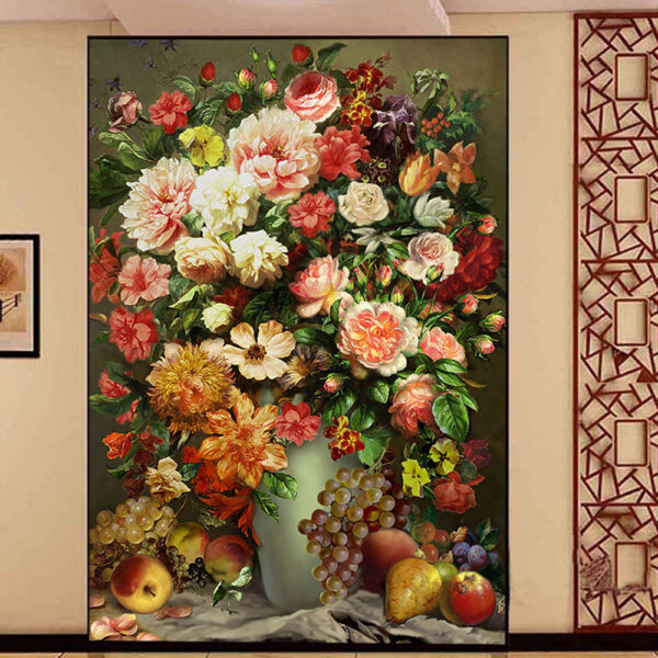 yazi PVC Self-Adhesive Shelf Liner Drawer Contact Paper,17x78 Inches, Pink Peony