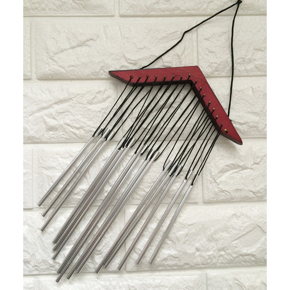 yazi Wind Chime House Collection 15 Silver Tube Matel - Image 2