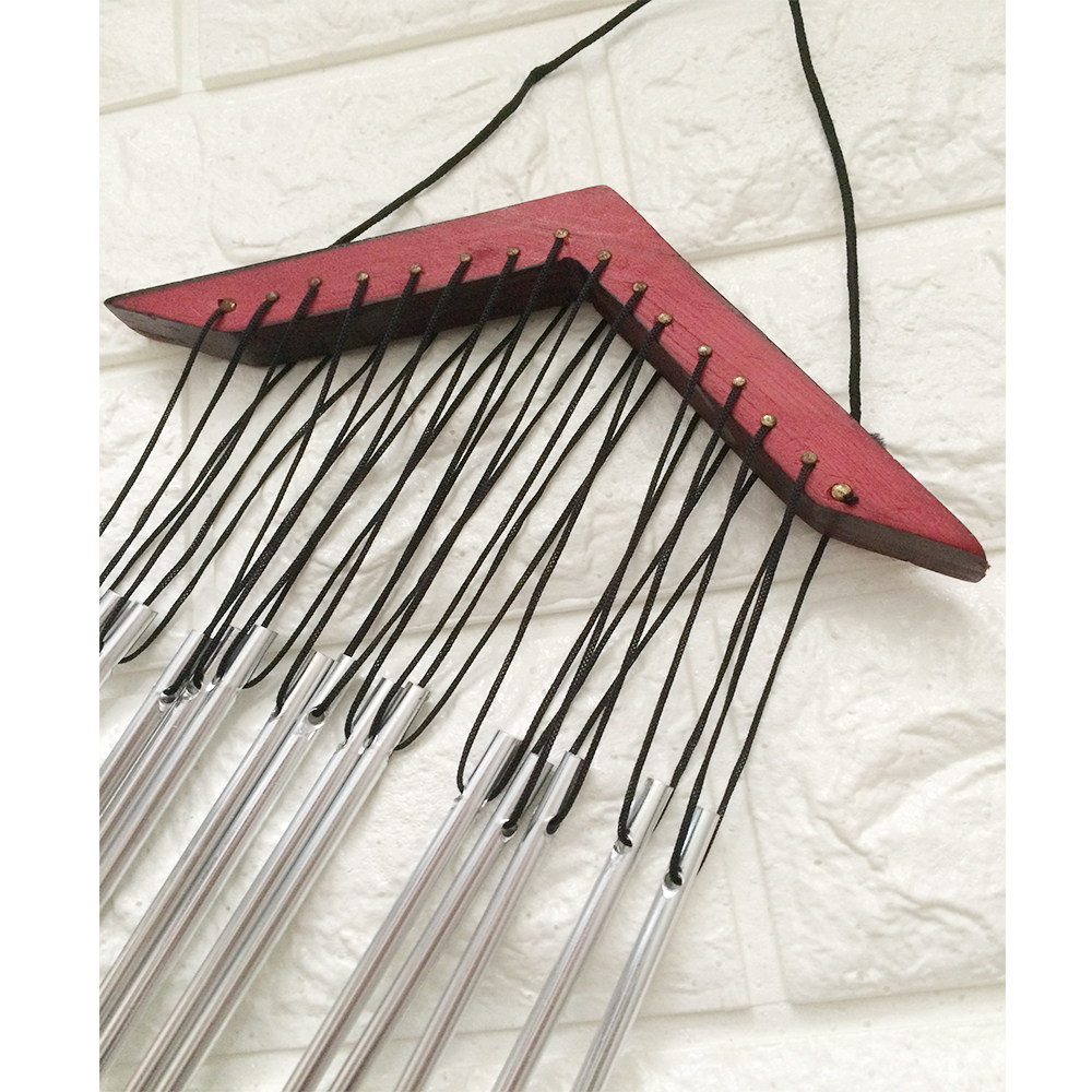 yazi Wind Chime House Collection 15 Silver Tube Matel - Image 3