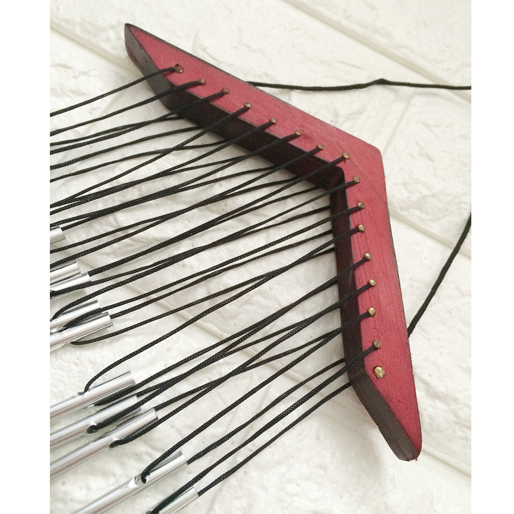 yazi Wind Chime House Collection 15 Silver Tube Matel - Image 4